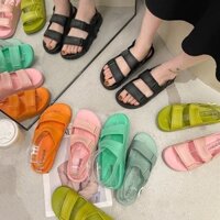 Dép Sandal nữ 2 quai ngang đế cao su cực êm chân D146