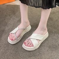 Dép Sandal nữ chất liệu nhựa EVA quai da đính đá siêu hot 2022