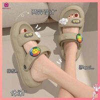 dép sandal nữ đi học dép quay hậu nữ Dép lê cảm giác cứt kiểu hot mùa hè cho nữ đi bên ngoài đế dày trong nhà c