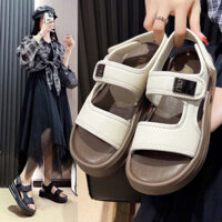 dép sandal nữ quai mềm tem MIN thời trang cao cấp