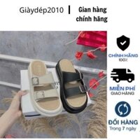 Dép sandal nữ quai ngang khóa thời trang chất nhẹ êm