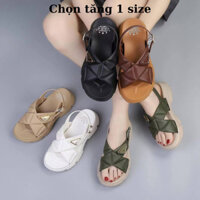 Dép sandal quai chéo bản to Colsi cao su chống trơn, chống nước, dép học sinh Chọn tăng 1 size