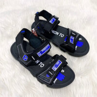 dép sandal quai hậu bé trai dép học sinh chữ c xanh