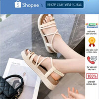 Dép sandal quai hậu nữ  , giày sandal độn đế 4p đi học đi chơi cực đẹp