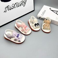 Dép SanDal Tập Đi Có Kèn Cho Bé Đế Mềm Nhẹ Êm Chân Chống Trơn Trượt,Giày cho bé trai và bé gái, giày tập đi cho bé 2025