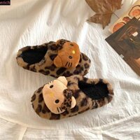 Dép Sang Trọng Hoạt Hình KOPIDA, Dép Mèo Kitty Mềm Mại Ấm Áp, Đế Dày Thoải Mái Dễ Thương Chống Trơn Trượt Mùa Đông Lông Tơ Trượt Nữ