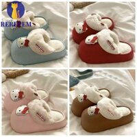 Dép sang trọng MARTIN1 Kitty, Dép lông ấm áp chống thấm nước cho học sinh, Dép xỏ ngón trong nhà dễ thương trong nhà ngoài trời chống trượt Quà tặng