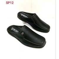 Dép sapo nam phom đẹp, da mềm,size từ 38-43,mã SP 12,màu đen, đế khâu sẳn rất chắc chắn