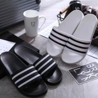 Dép Siêu Nhẹ Quai Ngang Sọc Đen Trắng Nam Nữ Thời Trang - DL044 2020  ? ☭ . []...