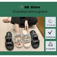 DÉP SỌC CARO - KIỂU SANDAL PHONG CÁCH HÀN QUỐC CỰC CÁ TÍNH