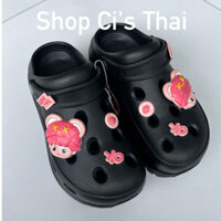 Dép sục bánh mì đế cao 6cm - TE3146 Dép Thái Lan nhập khẩu