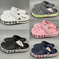 Dép sục Baya Crocs unisex cho người lớn, hàng xuất dư, nguyên khối siêu êm, siêu bền trống trơn trượt