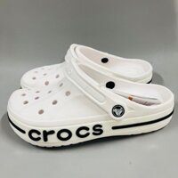Dép sục Baya Crocs unisex cho người lớn, hàng xuất dư, nguyên khối siêu êm, siêu bền trống trơn trượt