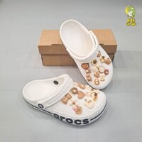 Dép sục bayaband nam nữ chính hãng xuất dư tặng kèm 10 jibbitz sticker 3D dầy xịn, dép baya unisex dư xịn chống trượt