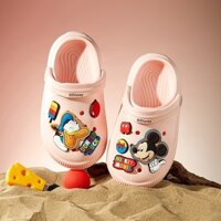 Dép sục cho bé gái Chống Trượt Siêu Nhẹ Dép Crocs Hoạt Hình Chuột Mickey Dễ Thương Cho Bé