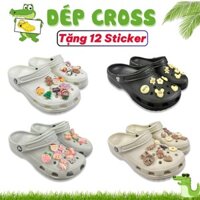Dép Sục Classic Kèm Charm Nâu, Sục Bít Đầu Dép Crocs Classic Charm Nâu Dễ Thương [ CLASSIC ]