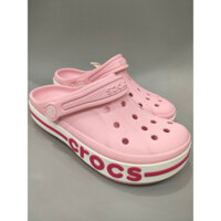 Dép sục crocs baya người lớn màu hồng, giày xục hàng xuất( tặng kèm 12 jb)