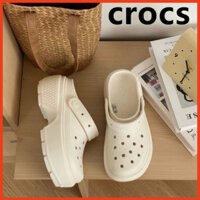 Dép Sục Crocs Clog Đế Xuồng - Cross đế cao tôn dáng hàng cao cấp 2024 HOT