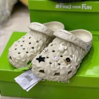 Dép Sục Cross Nam Nữ BAND Kim Cương Hàng Cao Cấp ,Sục Cross Sầu Riêng Quảng Châu (Tặng Kèm 8c Sticker Charm Ngẫu Nhiên)