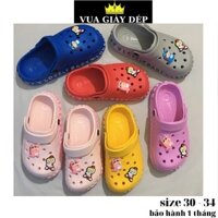 Dép sục cross trẻ em bé trai bé gái crocs đính sticker cực chất size từ 30 đến 34