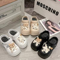 Dép sục đế cao 7cm, Dép sandal nữ Phối màu tinh tế Đa màu sắc Phong cách Thể thao thời trang (1288 Mèo nơ)