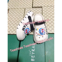 Dép sục doremon siêu êm,sục crocs hở gót đế liền nhẹ,giày hở gót đi biển đi mưa