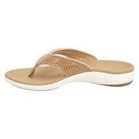 Dép sức khỏe nữ Revitalign Yumi Gecko Tan - dép kẹp nữ giảm đau cho viêm cân gan chân suy dãn tĩnh mạch - 39