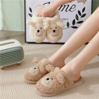 Dép sục lông xù đi trong nhà, văn phòng hình cún cute siêu nhẹ,êm chân D201