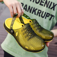 Dép sục nam, dép quai hậu nam có lỗ thoáng khí chất pu mềm