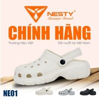 Dép Sục Nam Nữ NESTY Kiểu Dáng Basic Sục Đế Cao Mềm Chống Trượt NE01 (tặng kèm charm)