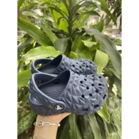 Dép sục nhựa đi mưa cross trẻ em band geometric sầu riêng đúc liền khối tặng kèm stic, màu navy