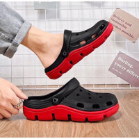 Dép sục nhựa lỗ nam đi mưa siêu nhẹ dép cross nam chống nước cực êm