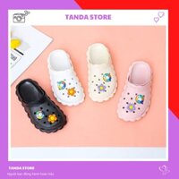 Dép sục nữ cross bánh mì trong nhà đế cao đi biển TANDA CR002