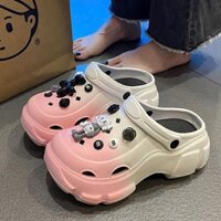 dép sục nữ đế 5cm phối màu dễ thương (cr10)