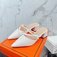 Dép sục nữ mũi nhọn gót nhọn/ vuông cao 5cm D10 - HACHI SHOES