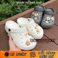 Dép Sục Thái Lan Nam Nữ Gambol 42211 Chính Hãng Cao Su Đúc Nguyên Khối Nhẹ Không Thấm Nước, Tặng Sticker