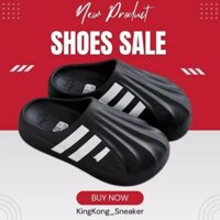 Dép Sục Thể Thao Adidas Adifom, Dép Sục Đạp Gót Adidas 3 sọc Nam Nữ Đen Trắng Full Box Bản C.Cấp