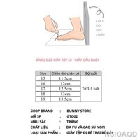 ◑❡☇Dép tập đi cho bé trai gái có tiếng kêu giày tập đi Bunny Store GTD02