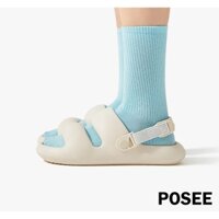 Dép thể thao posee dành cho nữ, Dép hai dây hở mũi có dây đeo gót chân có thể điều chỉnh