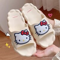 Dép thời trang đa năng hợp tác Sanrio dễ thương cho phụ nữ, dép đi trong nhà và ngoài trời, dép Hello Kitty mùa hè
