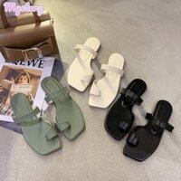 Dép thời trang nữ Dép đơn giản Dép đế thấp thoải mái thông thường Dép La Mã