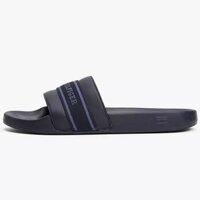 Dép Tommy Hilfiger Webbed Logo Pool Space Blue FW08529 400