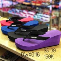Dép tông đi biển nhiều màu, đế cao 7cm