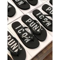 Dép tông nam DSQ đế cao su viền chữ thời trang cá tính 2 mẫu lựa chọn