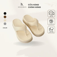 Dép tông nữ độn đế siêu bền, dép kẹp đế cao 5 phân đế dày dặn đúc nguyên khối giá rẻ thỏa mái Newdayshoes