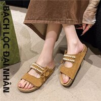 Dép trang trí ngọc trai thời trang dành cho nữ