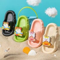 Dép Trẻ Em Chống Trơn Trượt Hoạt Hình Máy Bay Dép Bên Ngoài Đế Mềm Mùa Hè Công Chúa Dễ Thương Nhiều Màu Op