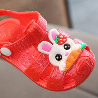 Dép trẻ em mùa hè Pinxin cho bé trai và bé gái, giày nhựa chống trượt cho trẻ sơ sinh, đế mềm cho trẻ từ 0-1-2-3 tuổi