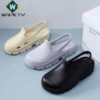 Dép WAPKTY, Dép Chống Trơn Trượt Màu Trơn, Giày Thời Trang Dày Nhà