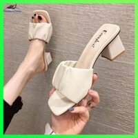 Dép Xỏ Ngón Cao Gót Thời Trang Mùa Hè Dễ Phối Đồ Tiện Dụng